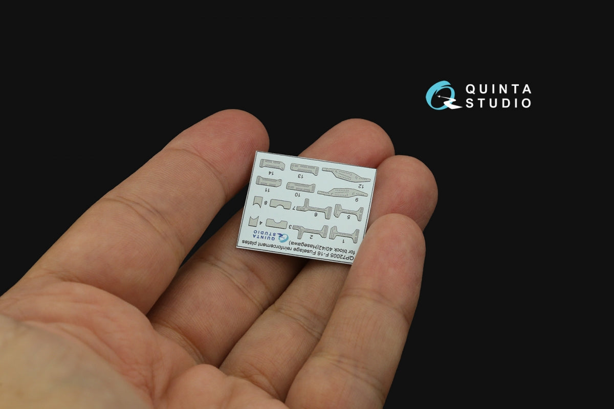 Quinta Studio QP72005 F-16 block 40/42 reinforcement plates (Hasegawa) 1/72 – immagine 4