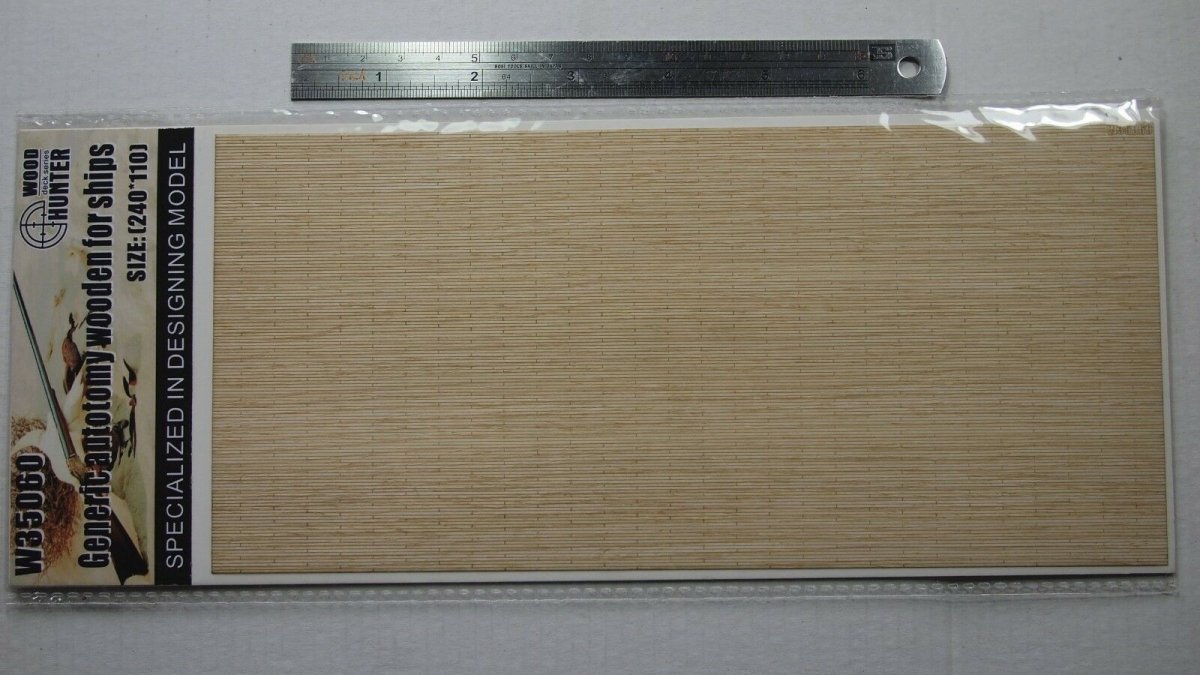 Wood Hunter W35060 Autotomie générique en bois pour navires 1/350