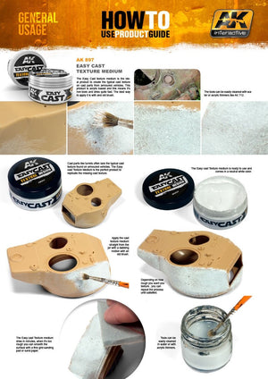 AK Interactive AK897 EASY CAST TEXTURE (75ml) – imagen 2