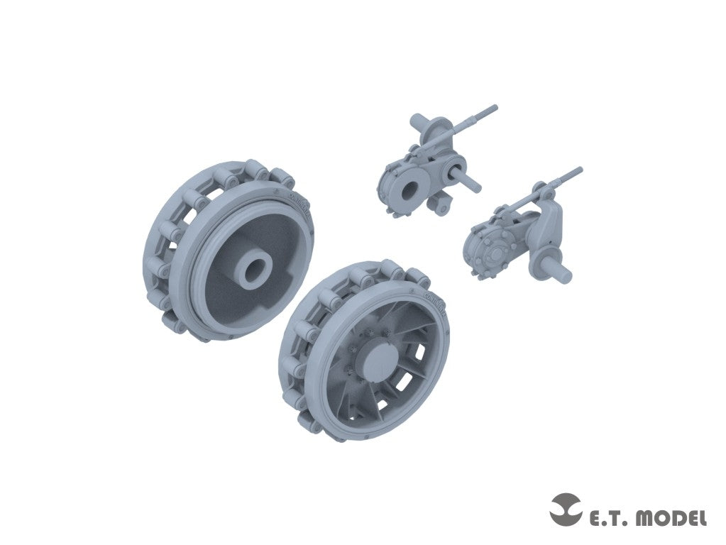 E.T. Model P35-406 WWII German Sd.kfz.251/Sd.kfz.11 Track links &amp;amp; Sprockets Late 3d Printed 1/35 – Bild 2