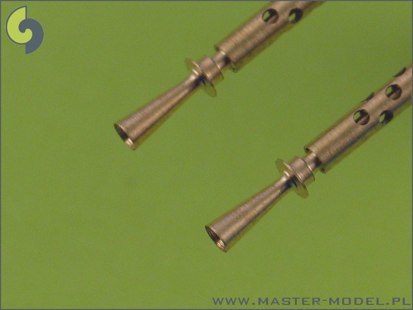 Master SM-35-002 Browning M2 aircraft .50 caliber (12.7mm) barrels with flash hiders (2pcs) – immagine 2