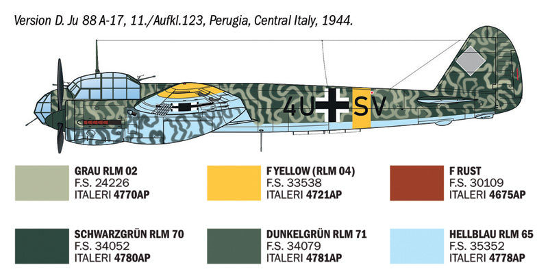 Italeri 1489 Junkers Ju 88 A-4/17 Torpedo Bomber 1/72 – Bild 3