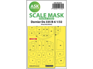Art Scale Kit M32036 Dornier Do 335B-6 Double-Sided Mask for HK Models 1/32