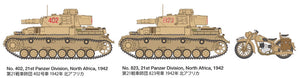Tamiya 25208 Panzerkampfwagen IV Ausf F. &amp;amp; Motorcycle North Africa 1/35 – imagen 9