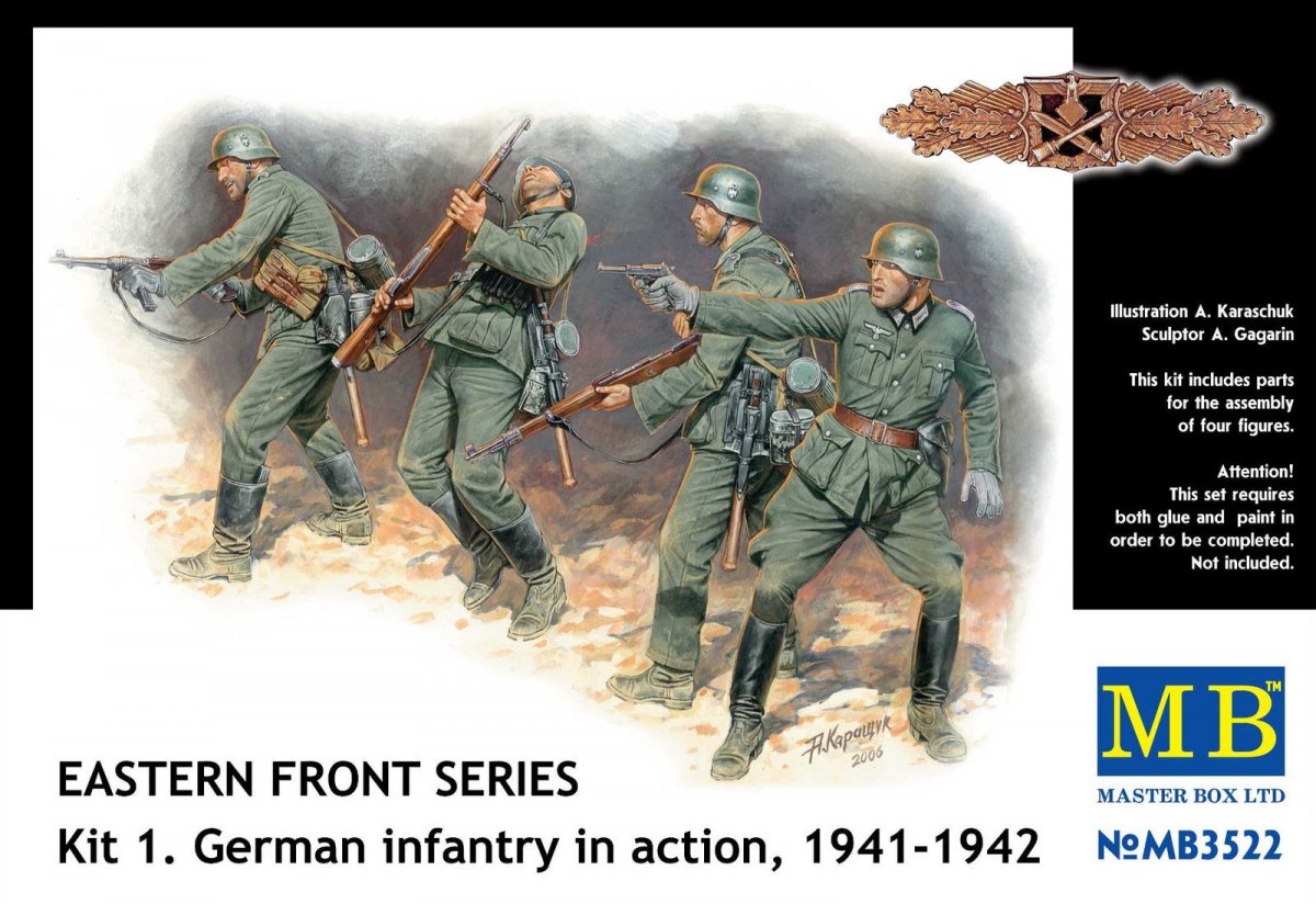 Master Box 3522 Frontier Fighting, Summer 1941, German Infantry 1/35