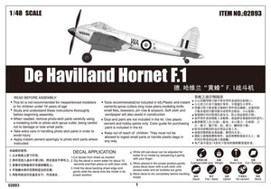 Trumpeter 02893 De Havilland Hornet F.1 1/48 – immagine 2