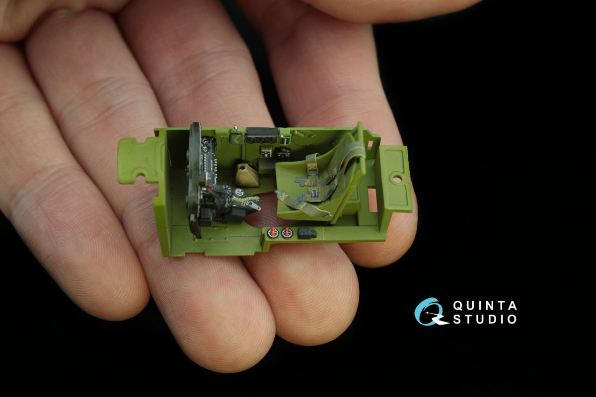 Quinta Studio QD48122 P-38H 3D-Printed &amp;amp; coloured Interior on decal paper (for Tamiya kit) 1/48 – immagine 3