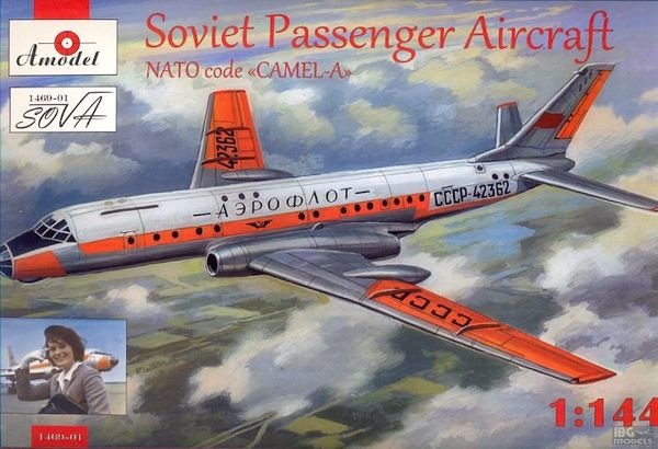 Amodel 01469-1 Soviet Passenger Aircraft NATO code CAMEL-A 1/144