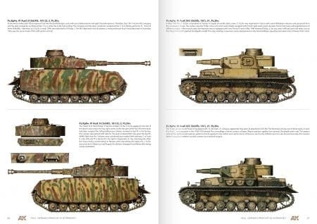 AK Interactive AK916 1944 GERMAN ARMOUR IN NORMANDY – CAMOUFLAGE PROFILE GUIDE – immagine 2