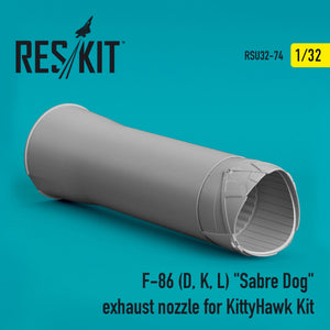 RESKIT RSU32-0074 F-86 (D, K, L) &amp;quot;SABRE DOG&amp;quot; EXHAUST NOZZLE FOR KITTYHAWK KIT 1/32
