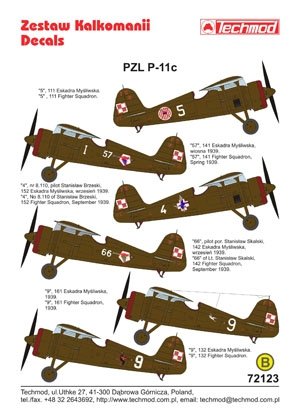 Techmod 72123 - PZL P.11c 1/72 – image 2