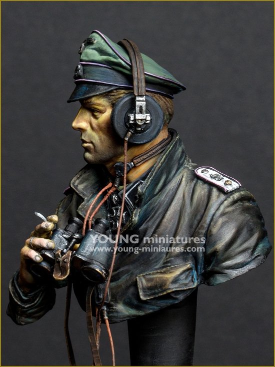 Young Miniatures YM1876 SS Panzer Commander Normandie 1944 1/10 – immagine 5