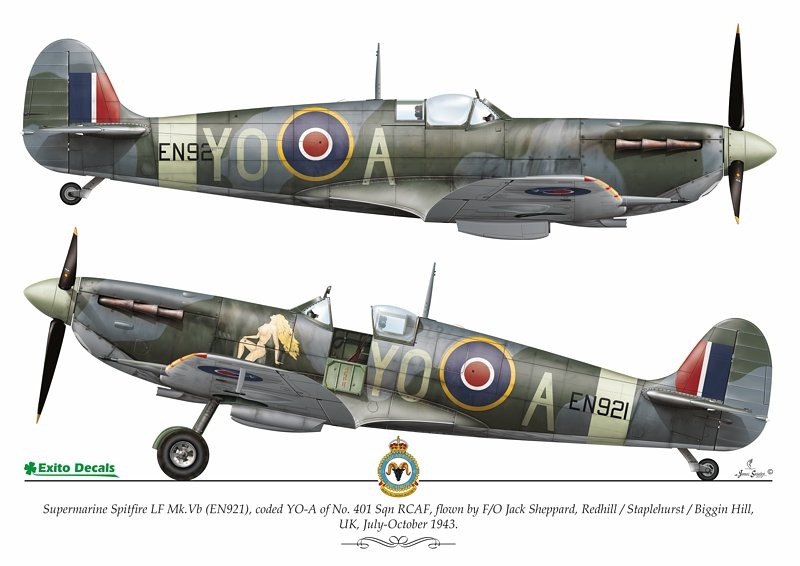 Exito ED48003 DECALS Sexy Spitfires - Supermarine Spitfire LF Mk Vb - VIII - IXe 1/48 – Bild 3
