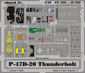 Maquette Eduard FE269 P-47D-20 au 1/48 Hasegawa