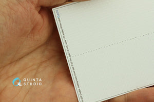 Rangées de rivets doubles Quinta Studio QRV-026 (taille des rivets : 0,25 mm, écartement : 1,0 mm, convient à l’échelle 1/24), couleur blanche, longueur totale : 5,8 m / 19 pi – image 3