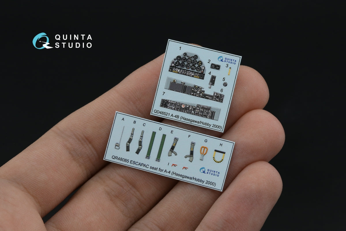 Quinta Studio QD48521 A-4B 3D-Printed &amp;amp; coloured Interior on decal paper (Hasegawa/Hobby2000) 1/48 – zdjęcie 3