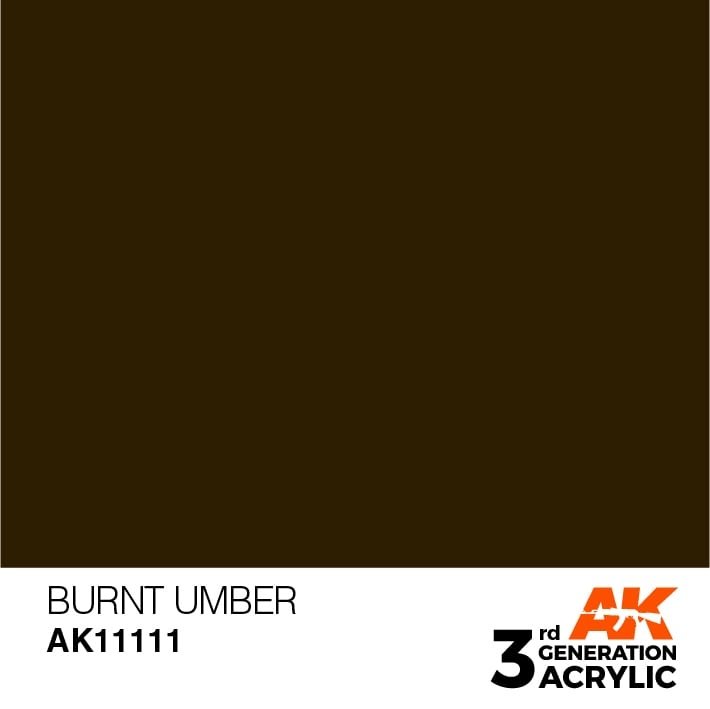 AK Interactive AK11111 BURNT UMBER – STANDARD 17 ml