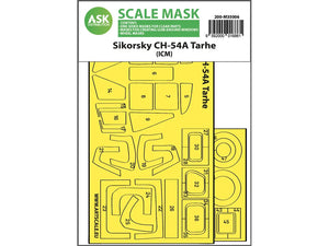 Art Scale Kit M35006 Sikorsky CH-54A Tarhe One-Sided Express Fit Mask for ICM 1/35