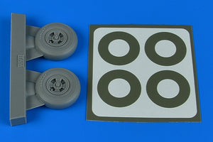 Roues Aires 2241 Spitfire Mk.IX (4 rayons) et masques de peinture 1/32 TAMIYA