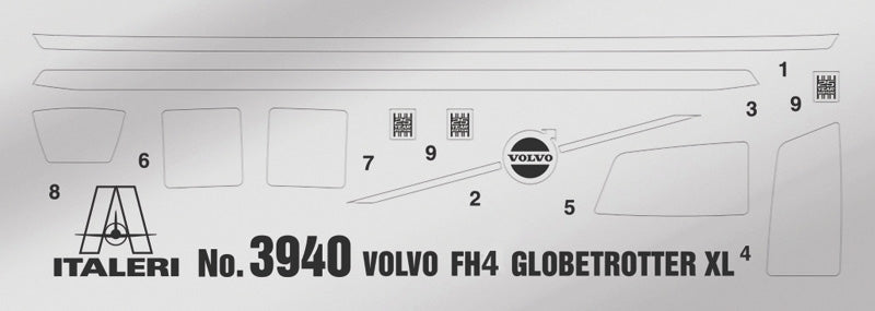 Italeri 3967 Volvo FH Low Roof 1/24 – immagine 4