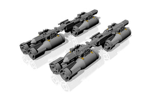 Armory Models ACA4810c MZBD-4UT w/ 4x OFAB-100-120 Soviet high-explosive bombs, resin ordnance set w/ PE parts 1/48 – Bild 5