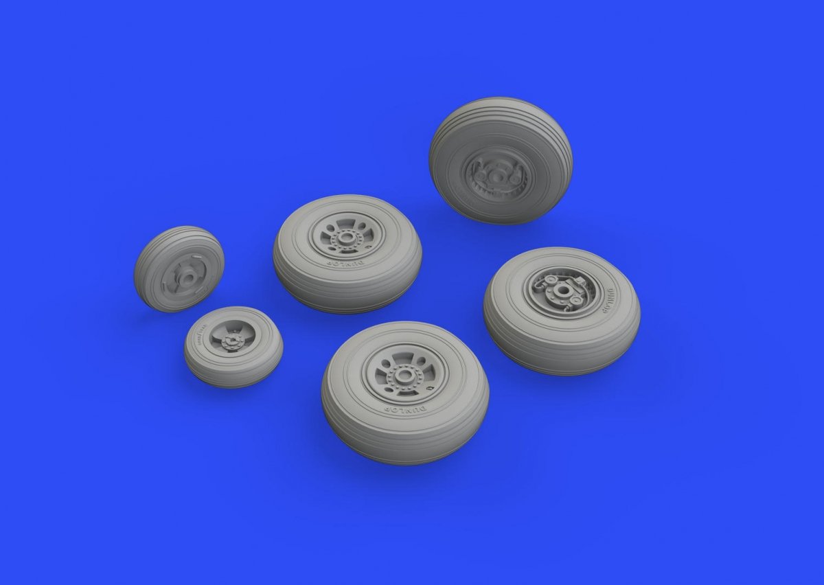 Eduard 672230 Shackleton MR.3 wheels 1/72 REVELL – immagine 2
