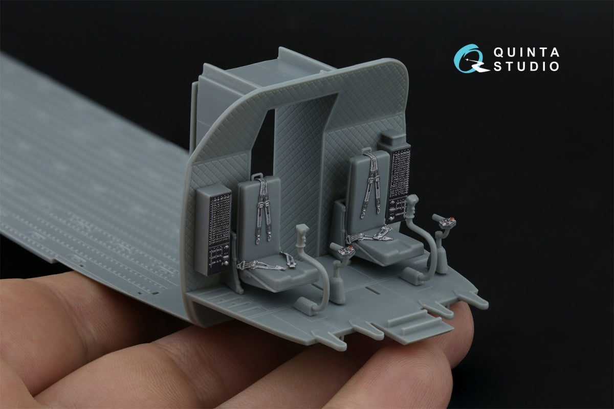 Quinta Studio QD48464 CH-47A 3D-Printed coloured Interior on decal paper (HobbyBoss) 1/48 – Bild 8