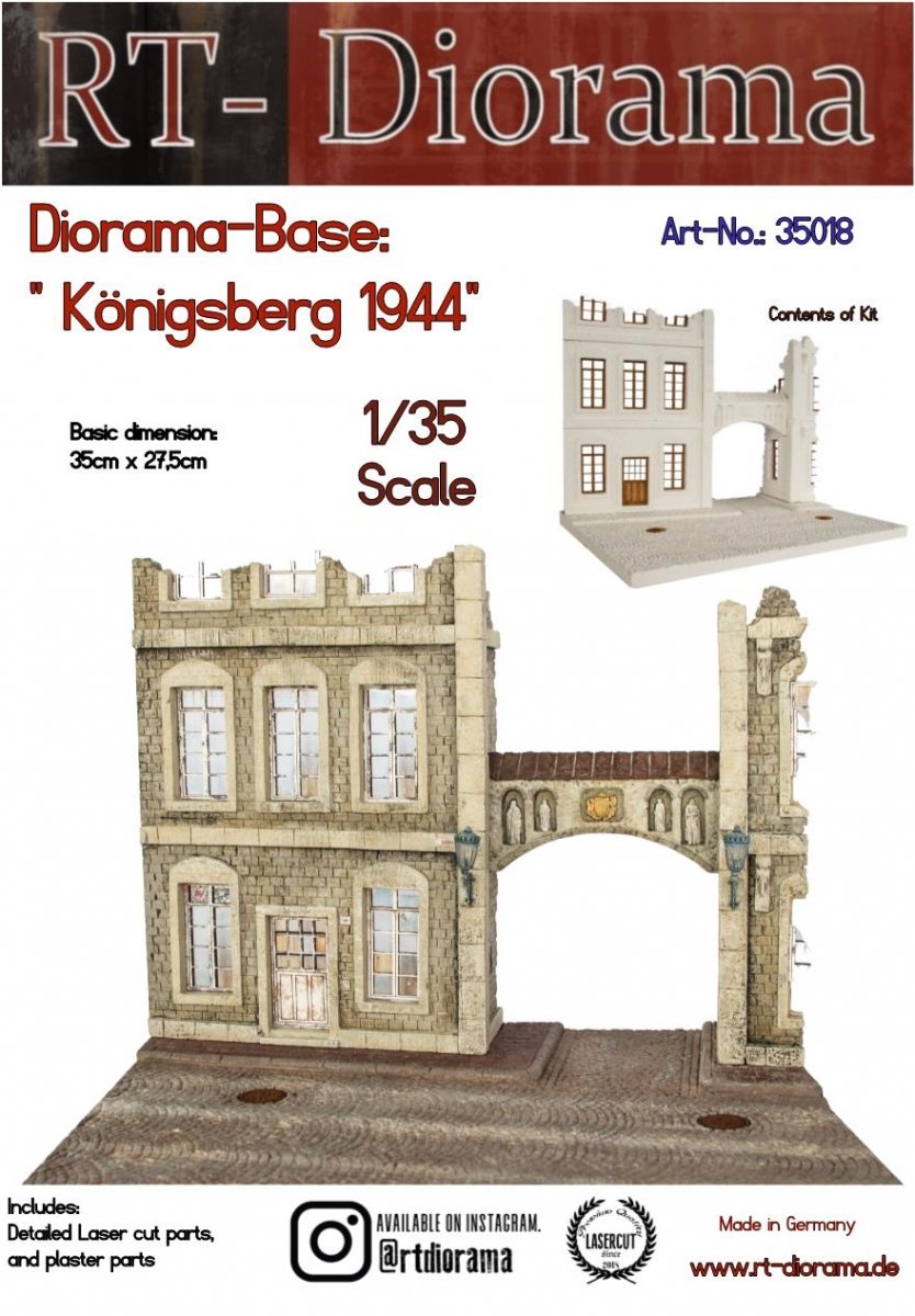 RT-Diorama 35018 Diorama-Base: "Königsberg 1944" 1/35