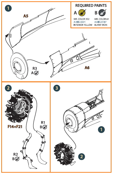 Clear Prop! CPA48005 Hawk H-75 M/N/O resin exhaust for CP kit ACCESSORIES 1/48 – immagine 3