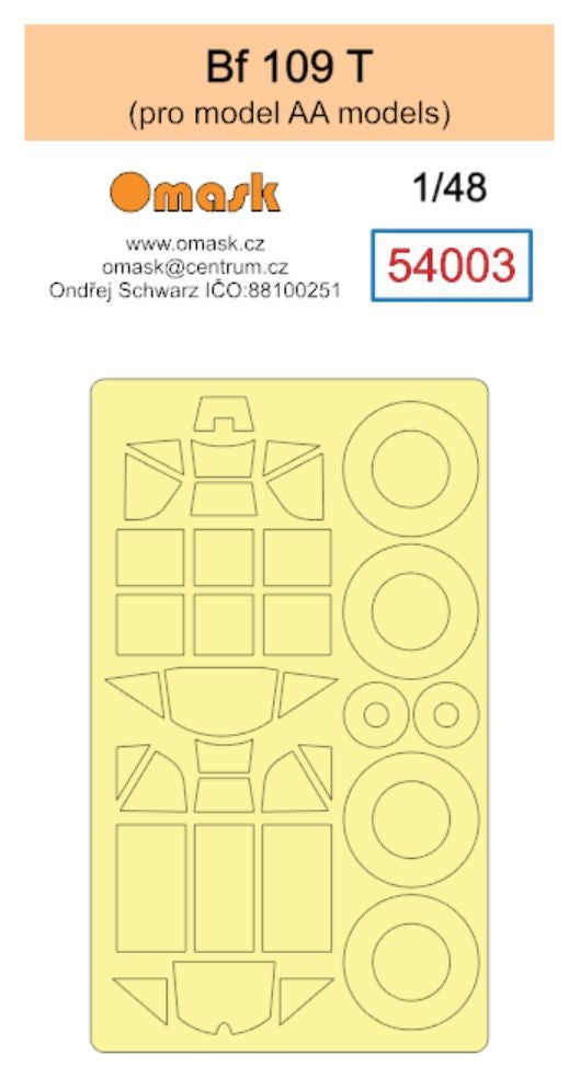 Omask 54003 Bf 109 T (modèles AA) 1/48