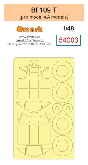 Omask 54003 Bf 109 T (modèles AA) 1/48