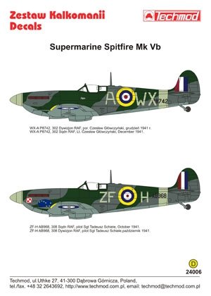 Techmod 24006 - Supermarine Spitfire Mk VB 1/24 – immagine 2