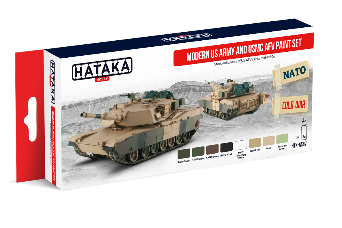 Hataka HTK-AS67 Modern US Army and USMC AFV paint set (8x17ml) – immagine 2