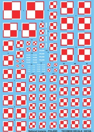 Techmod 32010 - Polish National Insignias 1/32