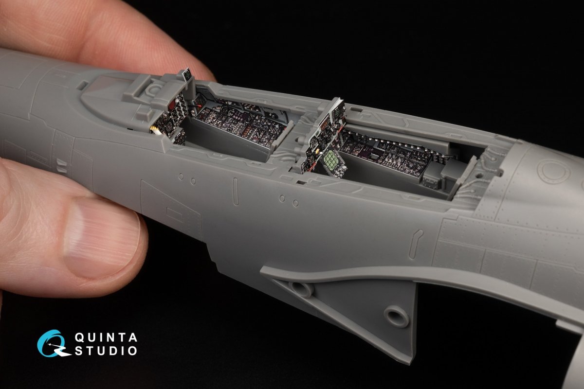 Quinta Studio QD48370 F-4E late without DMAS 3D-Printed &amp;amp; coloured Interior on decal paper (Meng) 1/48 – imagen 13