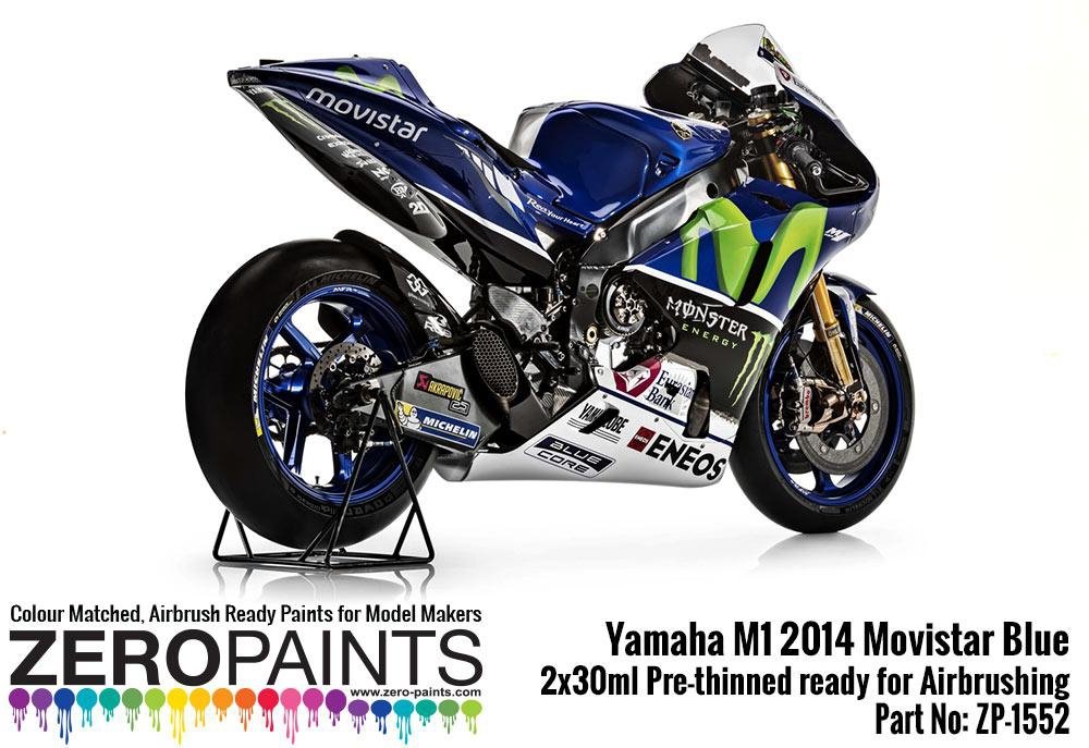 Zero Paints ZP-1552 Yamaha M1 2014 Movistar Blue Paint Set 2x30ml – Bild 4