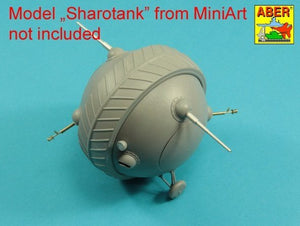 Aber 35L-278 Uzbrojenie do radzieckiego &amp;quot;Sharotank&amp;quot;; 2 x działo 37mm 2 x 12,7mm karabin maszynowy DShK M36 MiniArt 1/35 – immagine 7