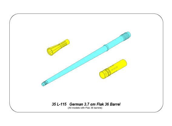 Canon Aber 35L-115 allemand de 3,7 cm Flak 36 (1/35) – image 9