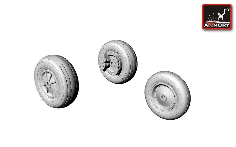 Roues Trojan T-28 d'Armory Models AW72304, échelle 1/72