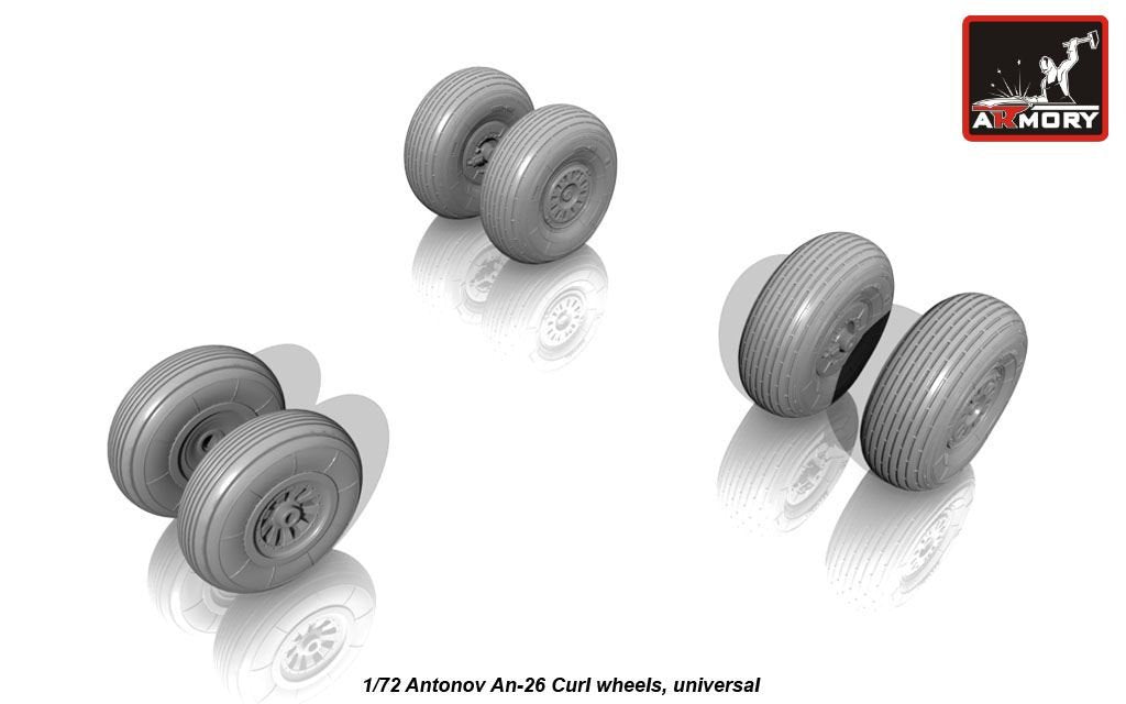 Armory Models AW72029 Antonov An-26 Roues à effet de spirale 1/72 – image 2
