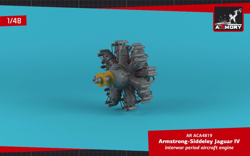 Armory Models ACA4819 A.S. Jaguar-IV aircraft engine 1/48 – imagen 4