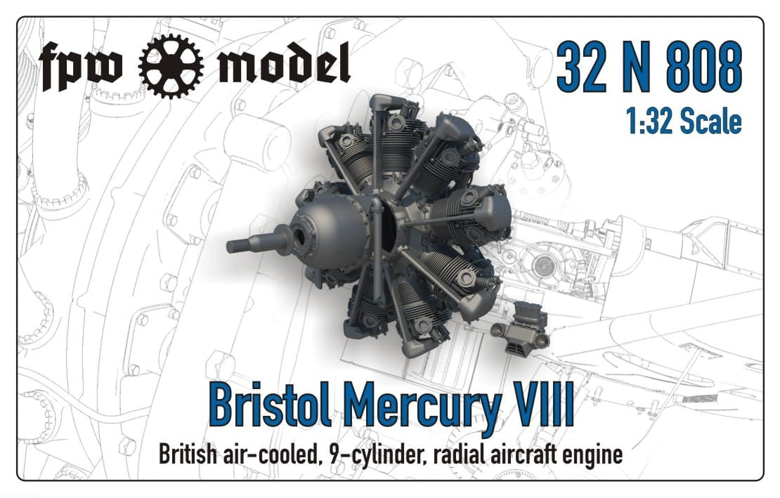 FPW Model 32N808 Bristol Mercury VIII (Full) 1/32