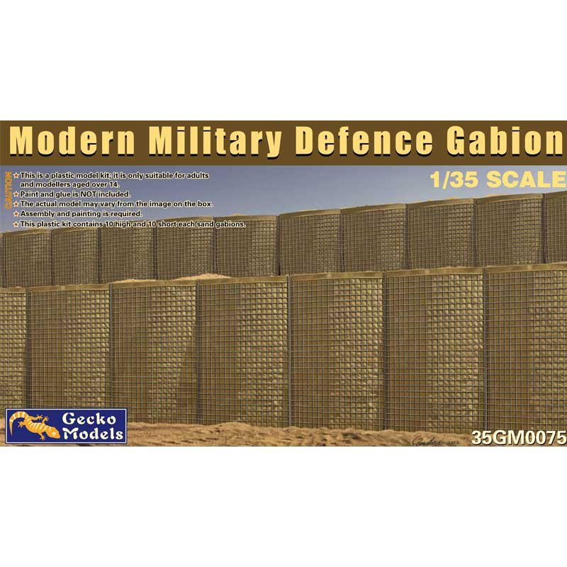 Gecko Models 35GM0075 Gabion de sable militaire moderne 1/35