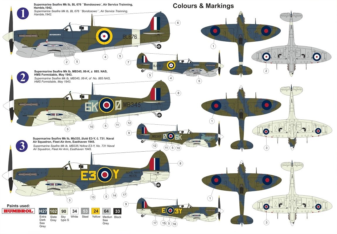 Kovozavody Prostejov KPM0239 Seafire Mk.Ib „Vokes“ 1/72 – zdjęcie 2