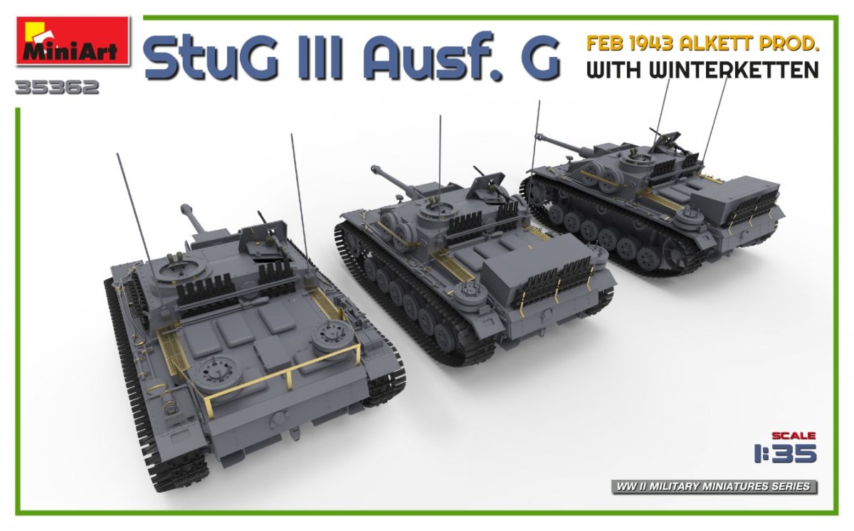 Mini Art 35362 StuG III Ausf. G FEB 1943 ALKETT PROD. WITH WINTERKETTEN 1/35 – Bild 6