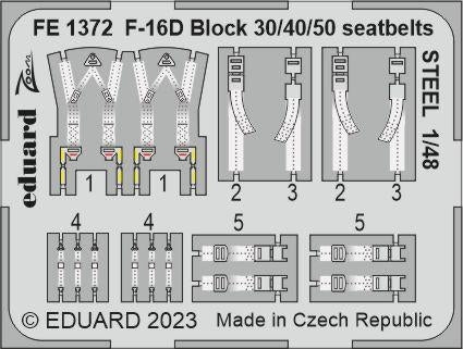 Eduard BIG49386 F-16D Block 50 Kinetic Model 1/48 – immagine 6