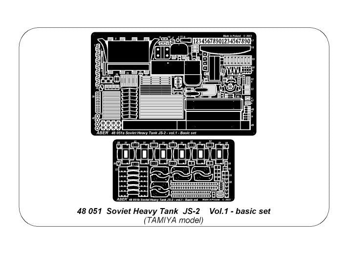 Aber 48051 Soviet heavy tank JS-2, vol. 1 basic set (Tamiya) 1/48
