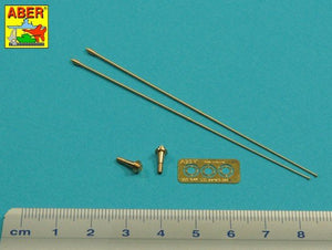 Aber R-44 Zestaw 2 anten VHF pojazdów NATO / Set of 2 NATO antennas with mount bases 1/35 – imagen 2