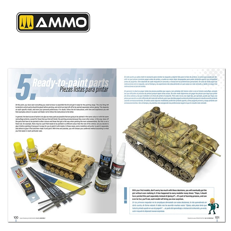 Ammo by Mig 6300 Scale Modeling for Beginners Vol. 1: Assembly (Bilingual English &amp;amp; Spanish) – zdjęcie 10