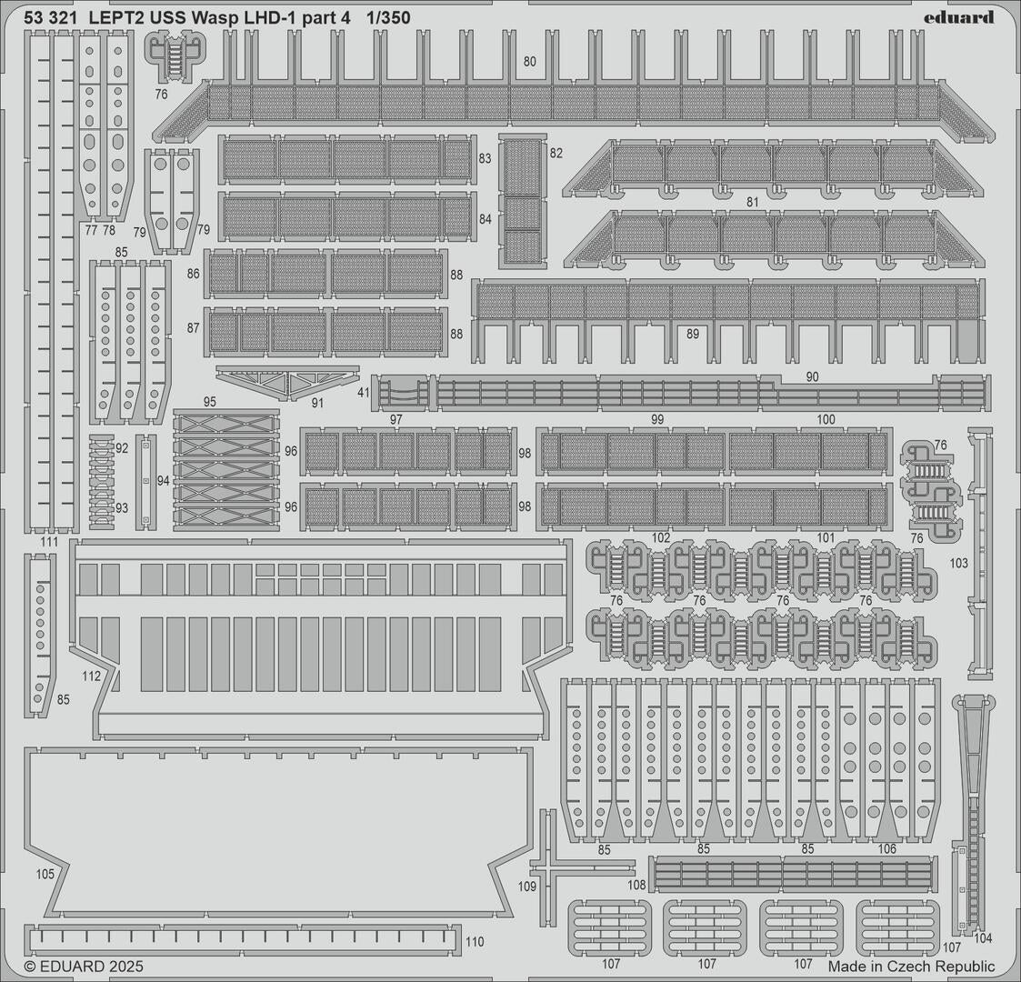 Eduard 53321 USS Wasp LHD-1 part 4 Trumpeter 1/350 – imagen 2